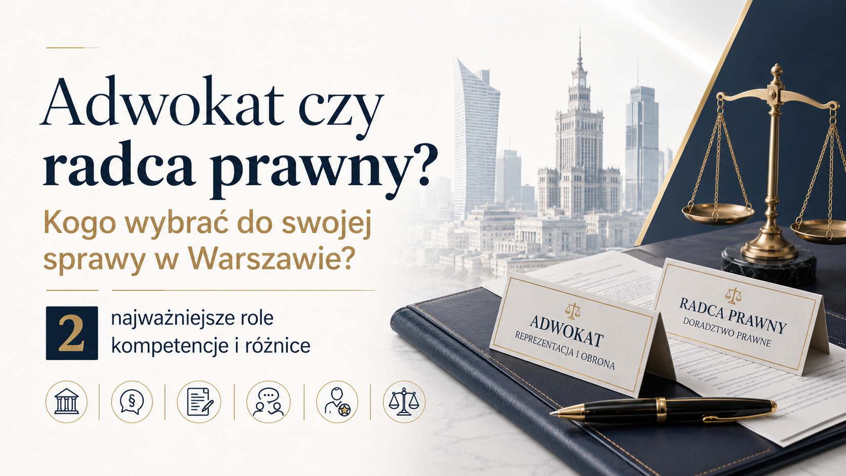 Adwokat czy radca prawny w Warszawie – kogo wybrać do swojej sprawy?